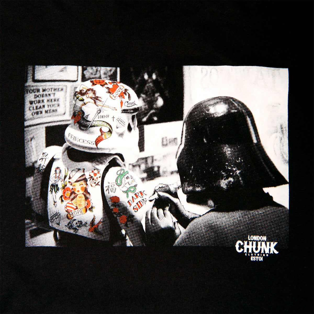 Produktbild Dark Side Tattoo T-shirt för Star Wars-fans svart