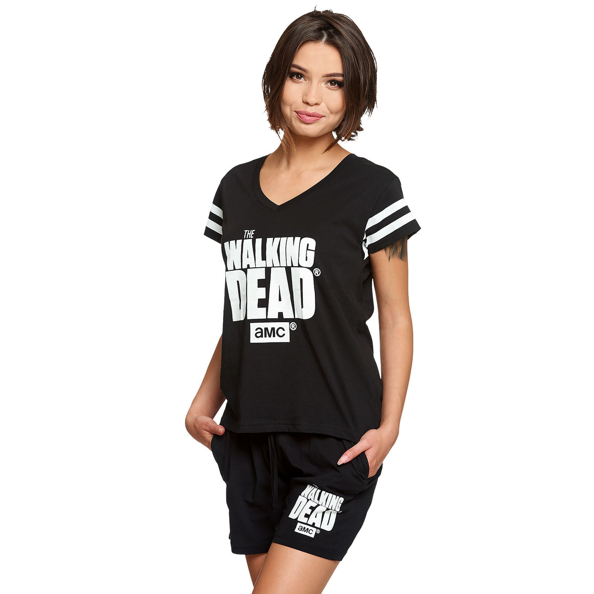 Produktbild Walking Dead - Logo Pyjamas kort dam