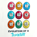 Produktbild Tamagotchi - Evolution of a Tamagotchi T-shirt vit