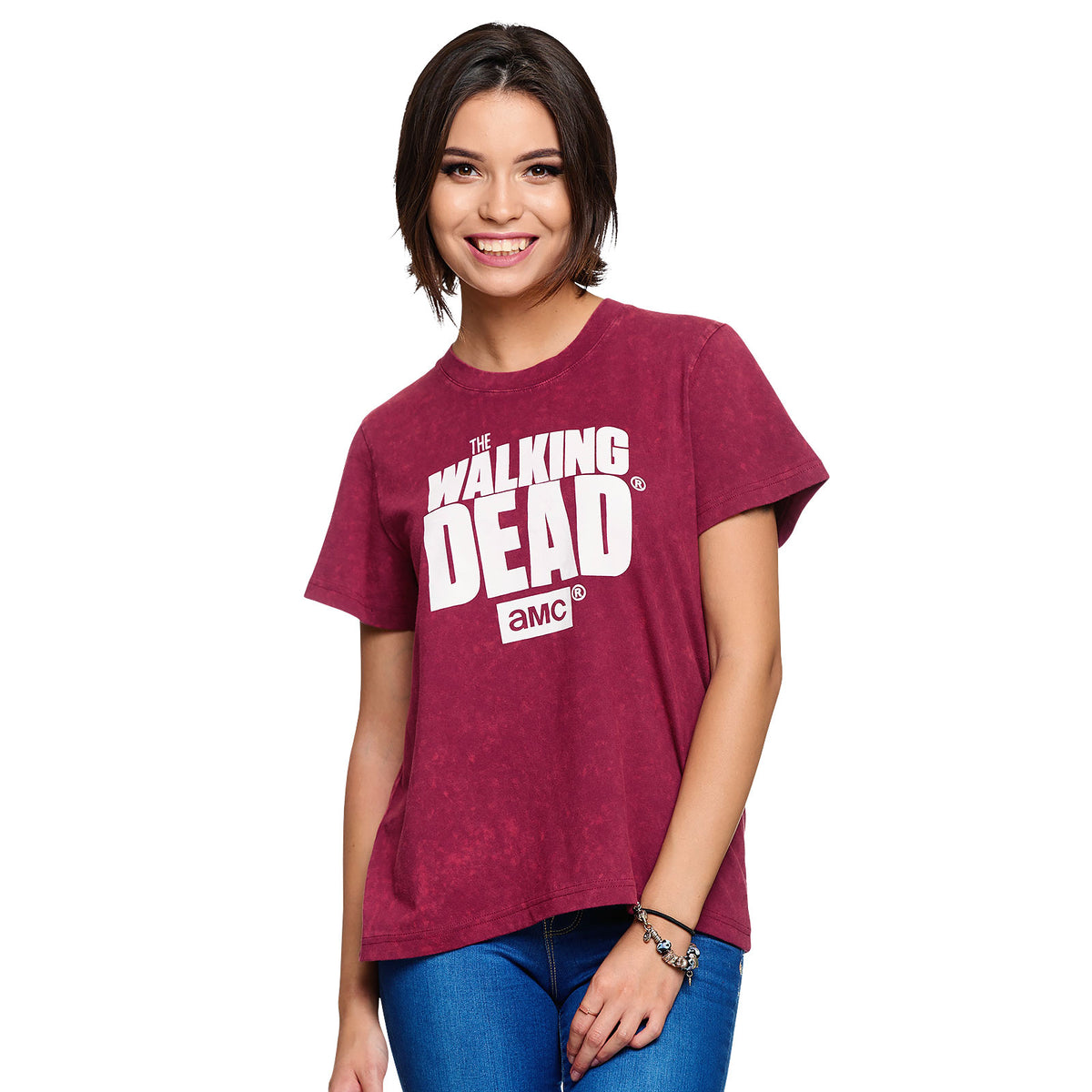Produktbild Walking Dead - Logo T-shirt dam röd