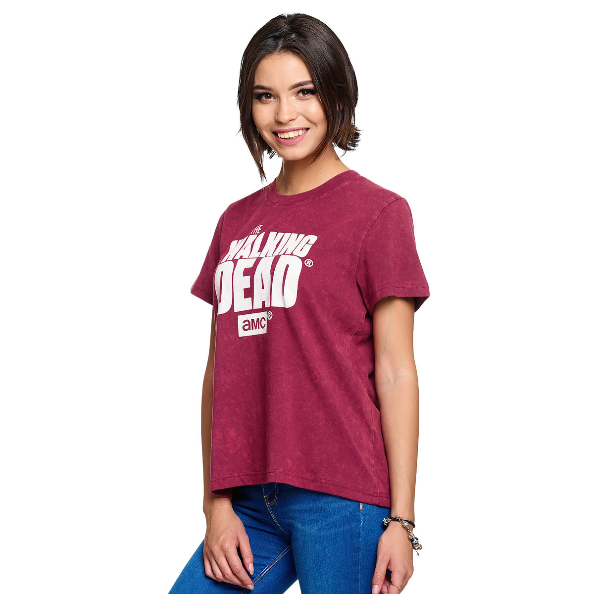 Produktbild Walking Dead - Logo T-shirt dam röd