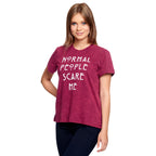 Produktbild American Horror Story - Normal People Scare Me T-shirt dam röd