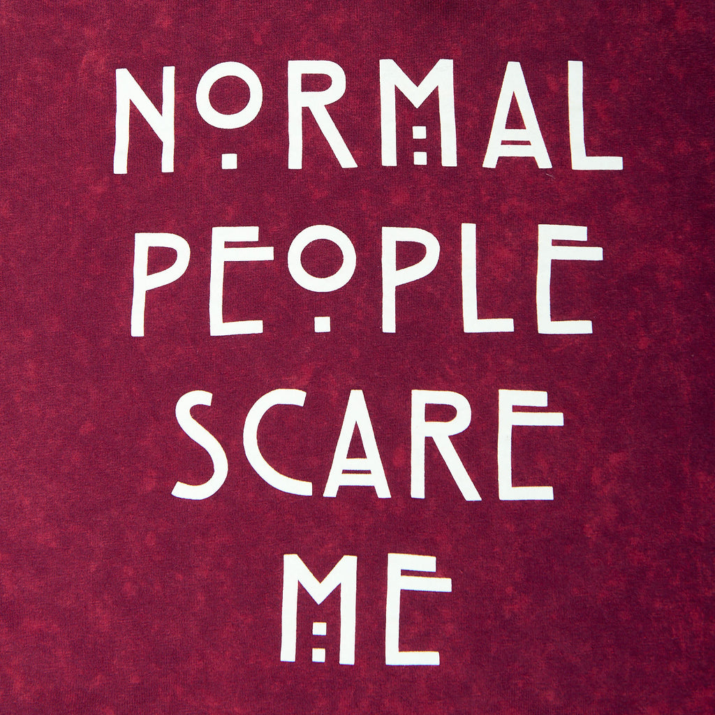 Produktbild American Horror Story - Normal People Scare Me T-shirt dam röd
