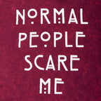Produktbild American Horror Story - Normal People Scare Me T-shirt dam röd