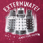 Produktbild Doctor Who - Daleks Exterminate T-shirt dam röd