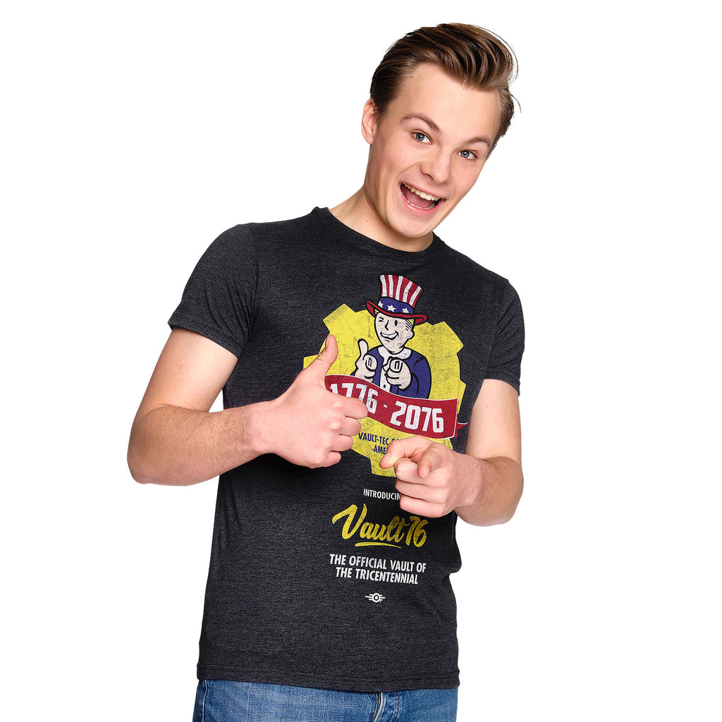 Produktbild Fallout - Vault 76 Poster T-Shirt blå