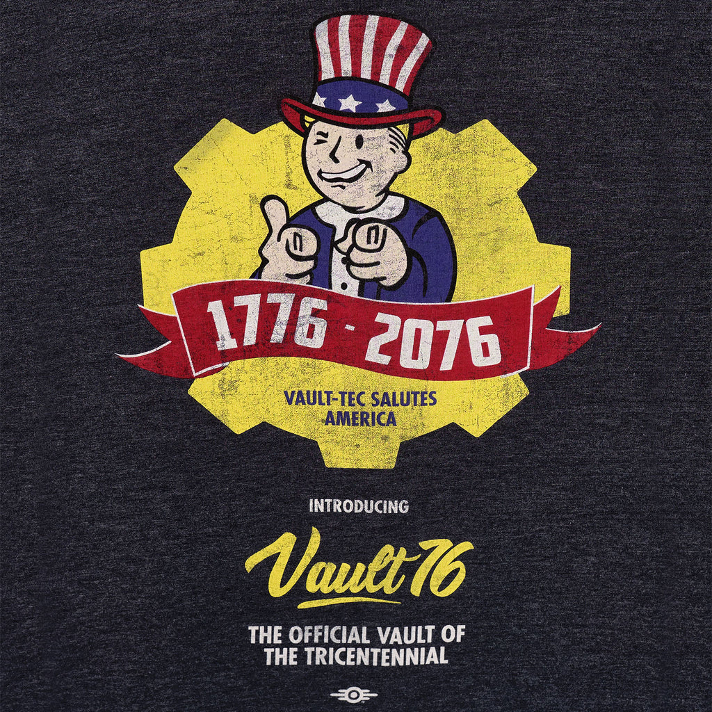 Produktbild Fallout - Vault 76 Poster T-Shirt blå