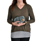 Produktbild Baby Niffler Plyschfigur 22 cm grå - Fantastiska Vidunder