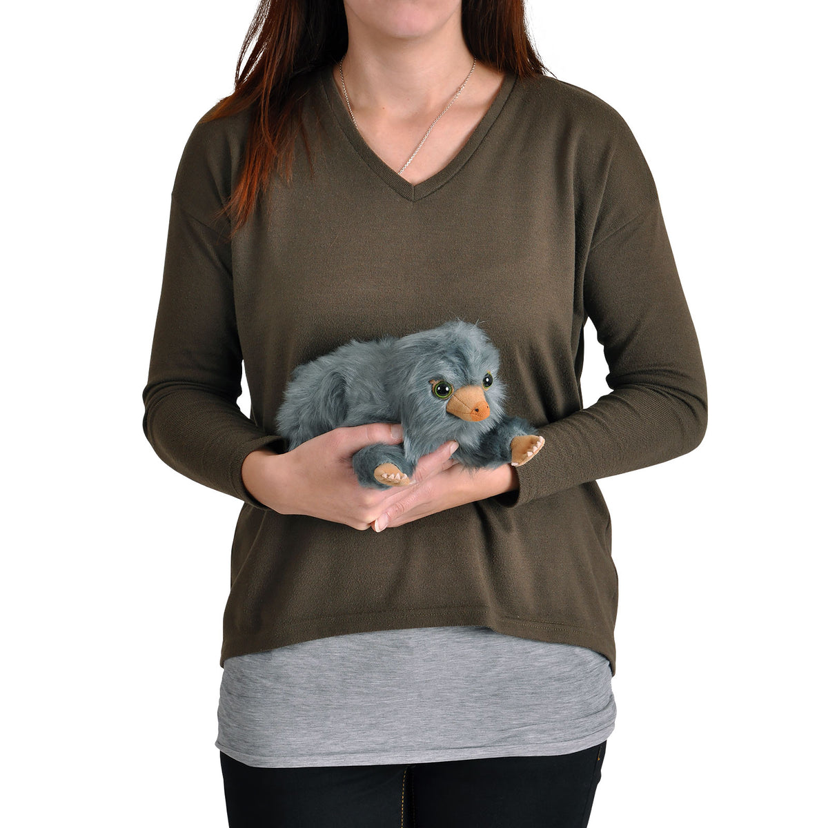 Produktbild Baby Niffler Plyschfigur 22 cm grå - Fantastiska Vidunder