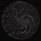 Produktbild Game of Thrones - Svart Targaryen 3D Logotyp T-shirt