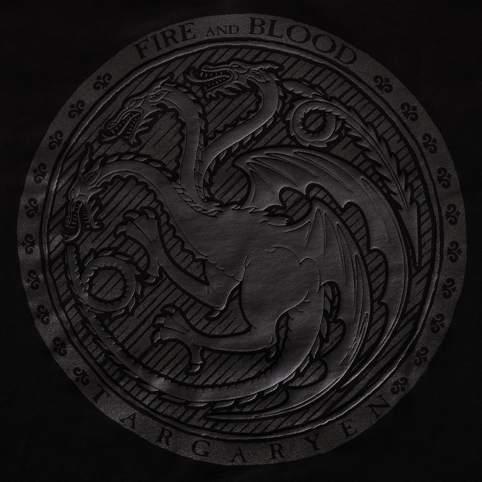 Produktbild Game of Thrones - Svart Targaryen 3D Logotyp T-shirt