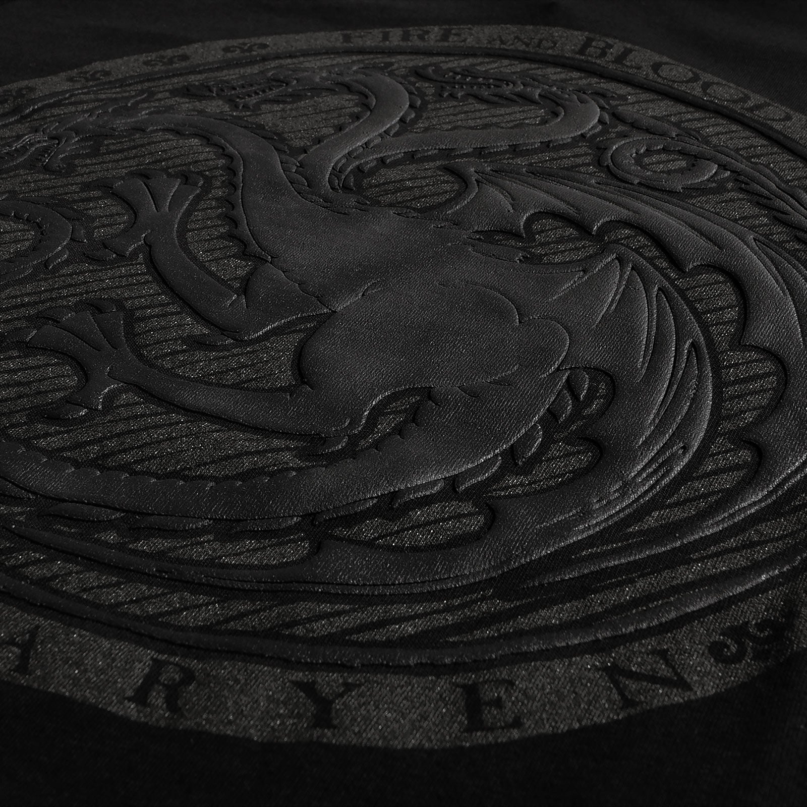 Produktbild Game of Thrones - Svart Targaryen 3D Logotyp T-shirt