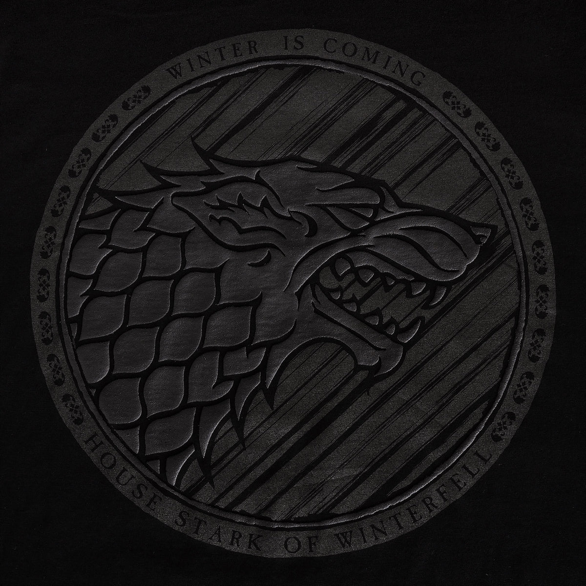 Produktbild Game of Thrones - Svart T-shirt med 3D-logo Dark Stark