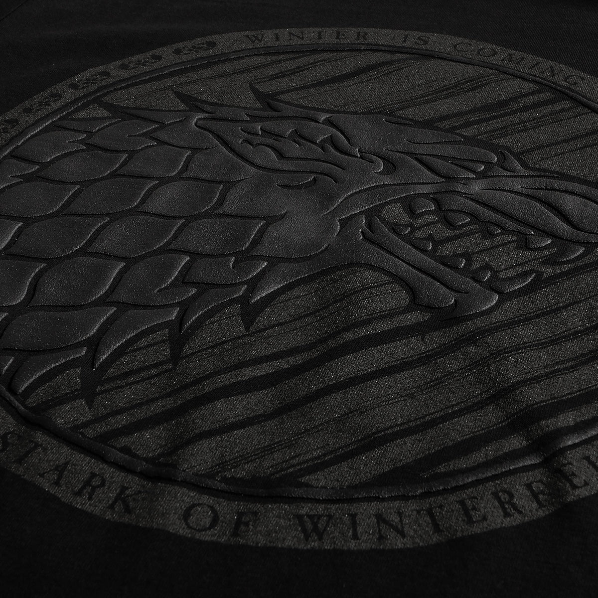 Produktbild Game of Thrones - Svart T-shirt med 3D-logo Dark Stark