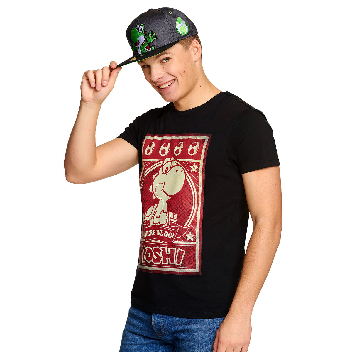 Produktbild Super Mario - Yoshi Snapback Keps grå