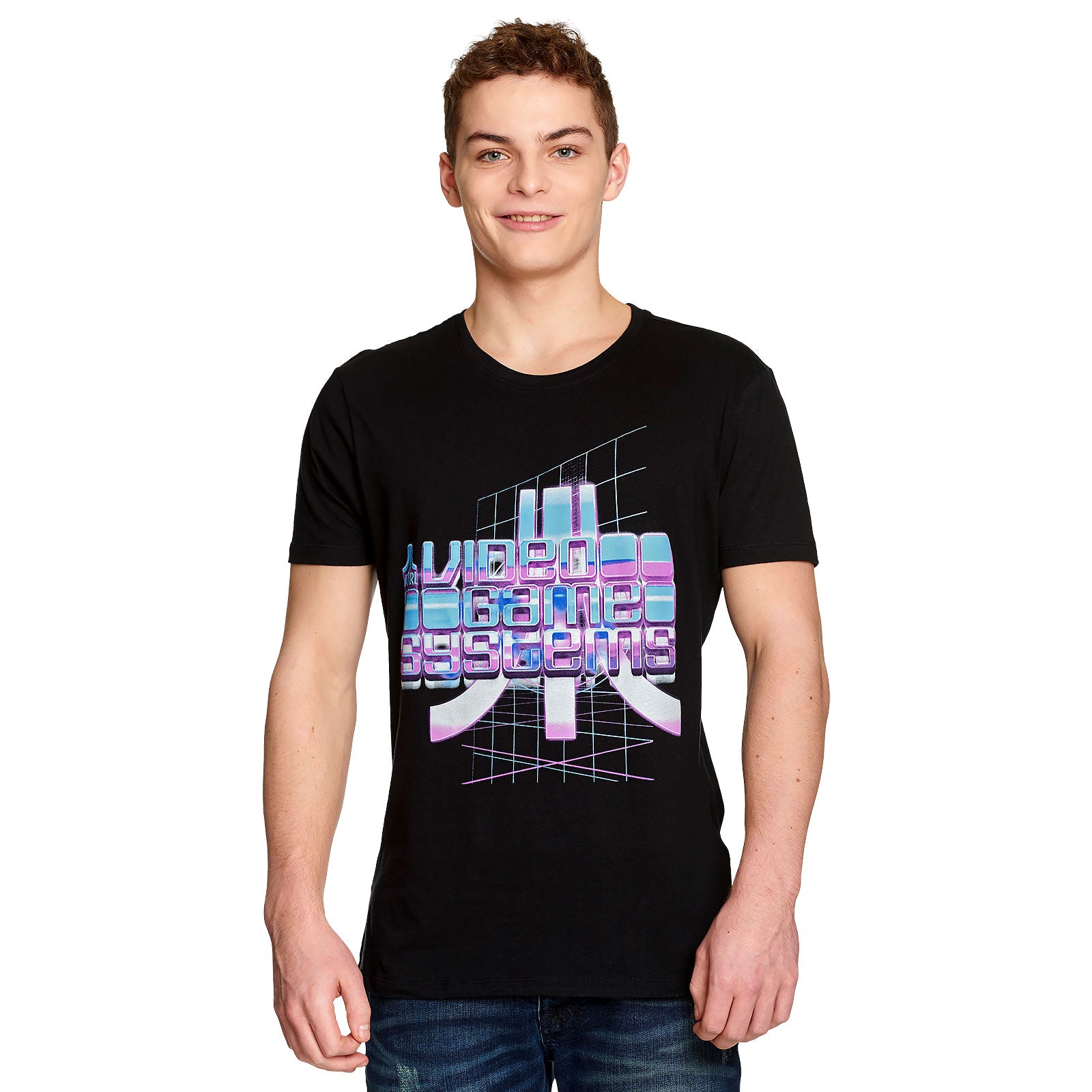 Produktbild Atari - Video Game Systems Retrowave T-shirt svart