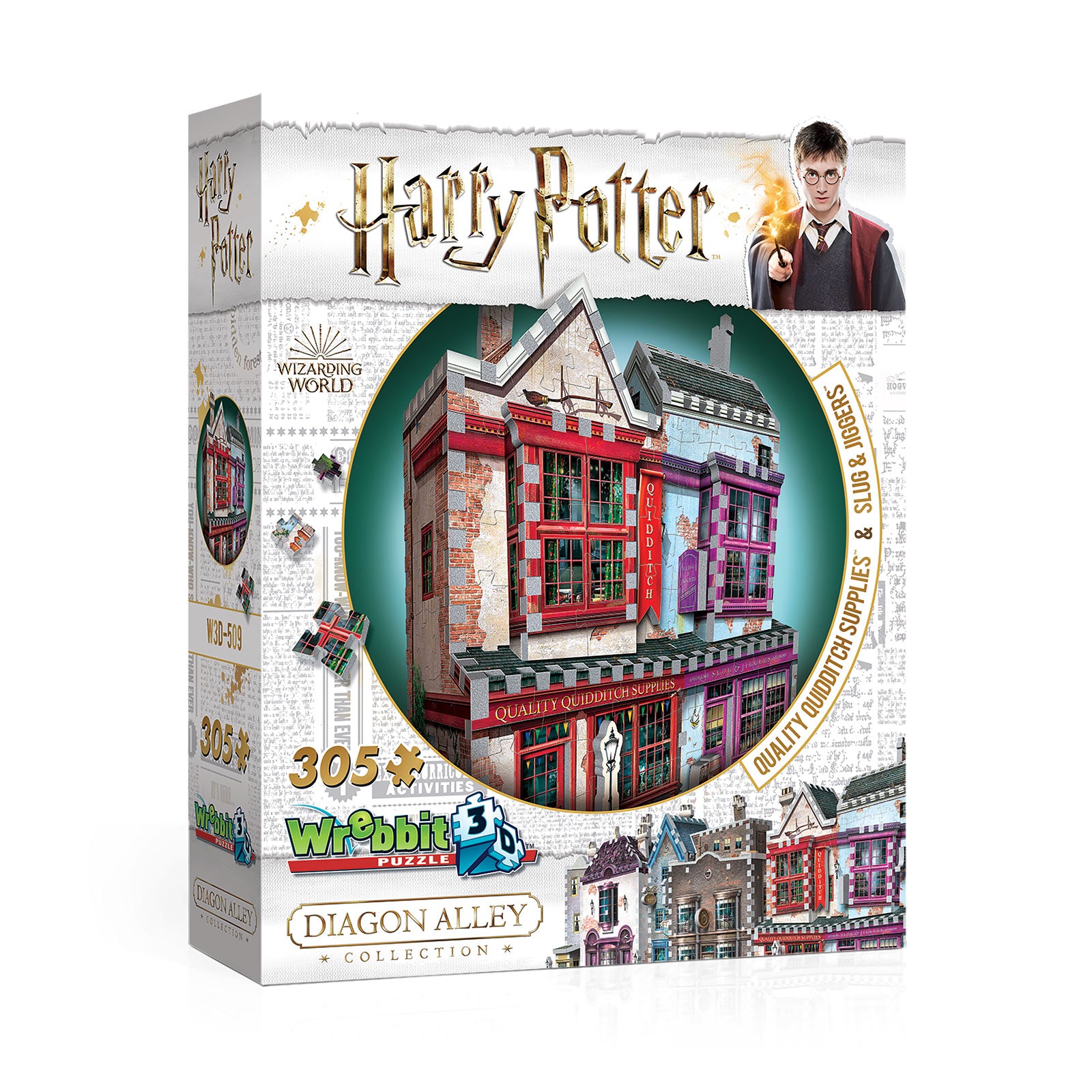 Produktbild Harry Potter - Slug & Jiggers Apotek & Kvalitet för Quidditch 3D-pussel