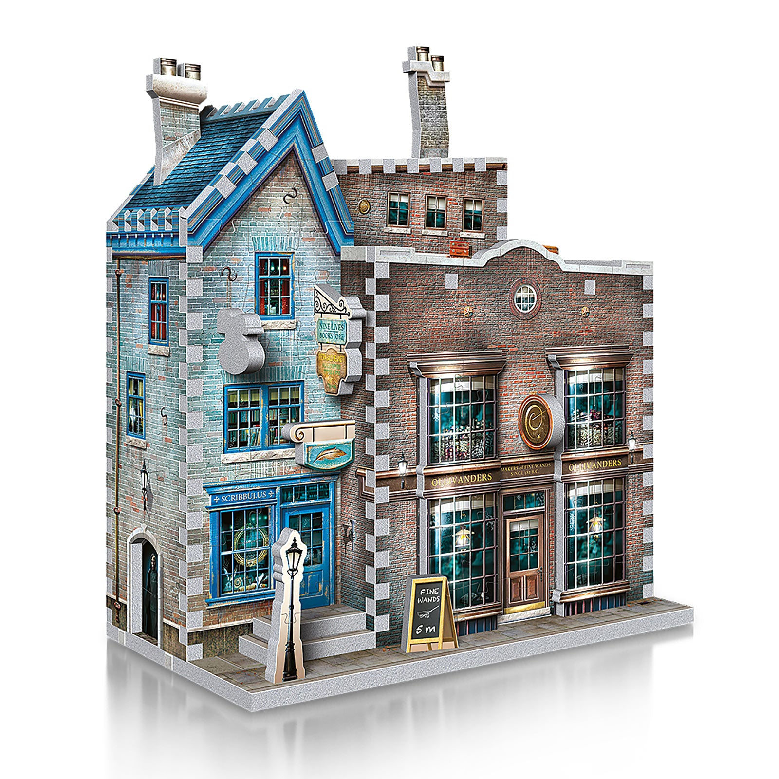 Produktbild Harry Potter - Ollivanders trollstavsbutik & Scribbulus skrivartiklar 3D-pussel