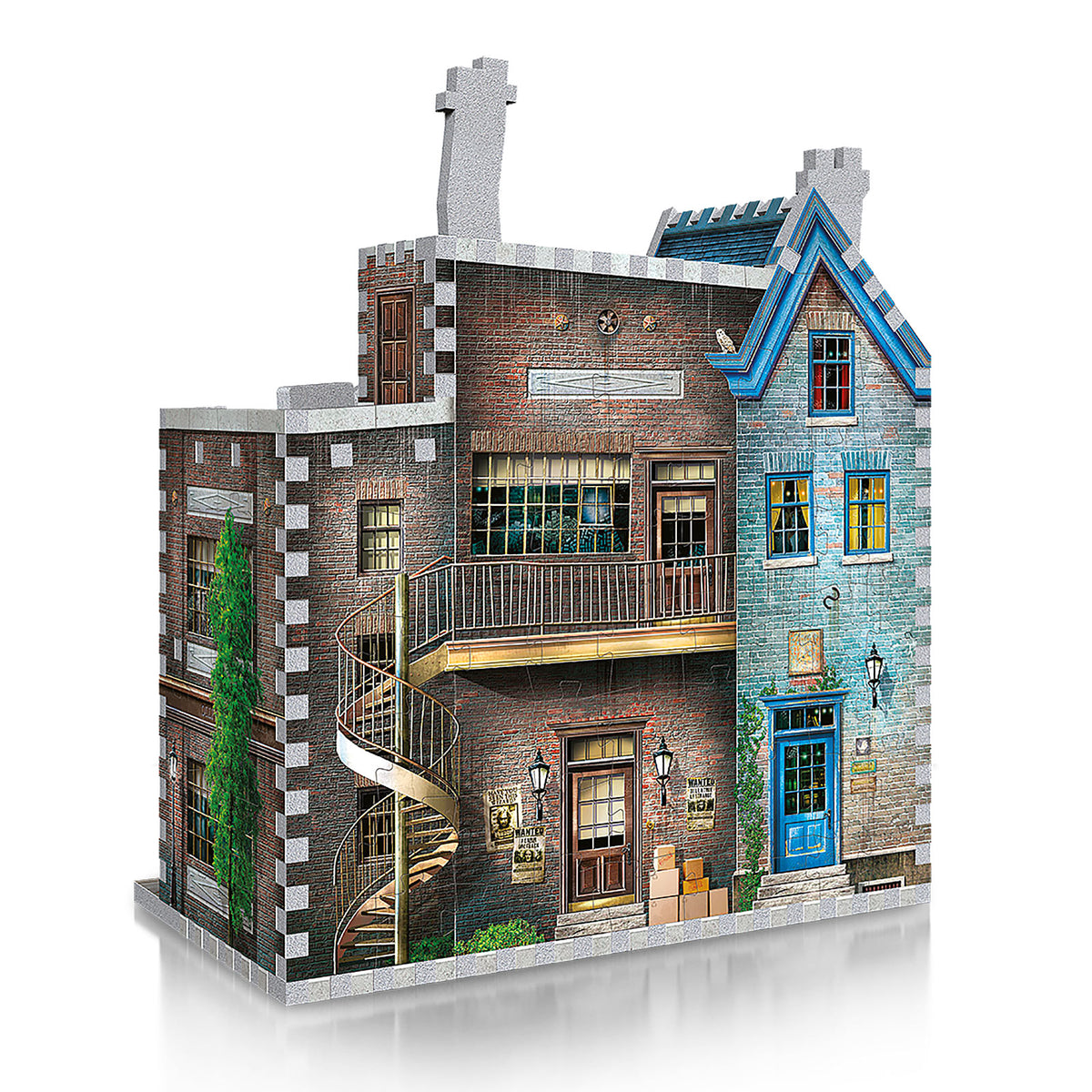 Produktbild Harry Potter - Ollivanders trollstavsbutik & Scribbulus skrivartiklar 3D-pussel