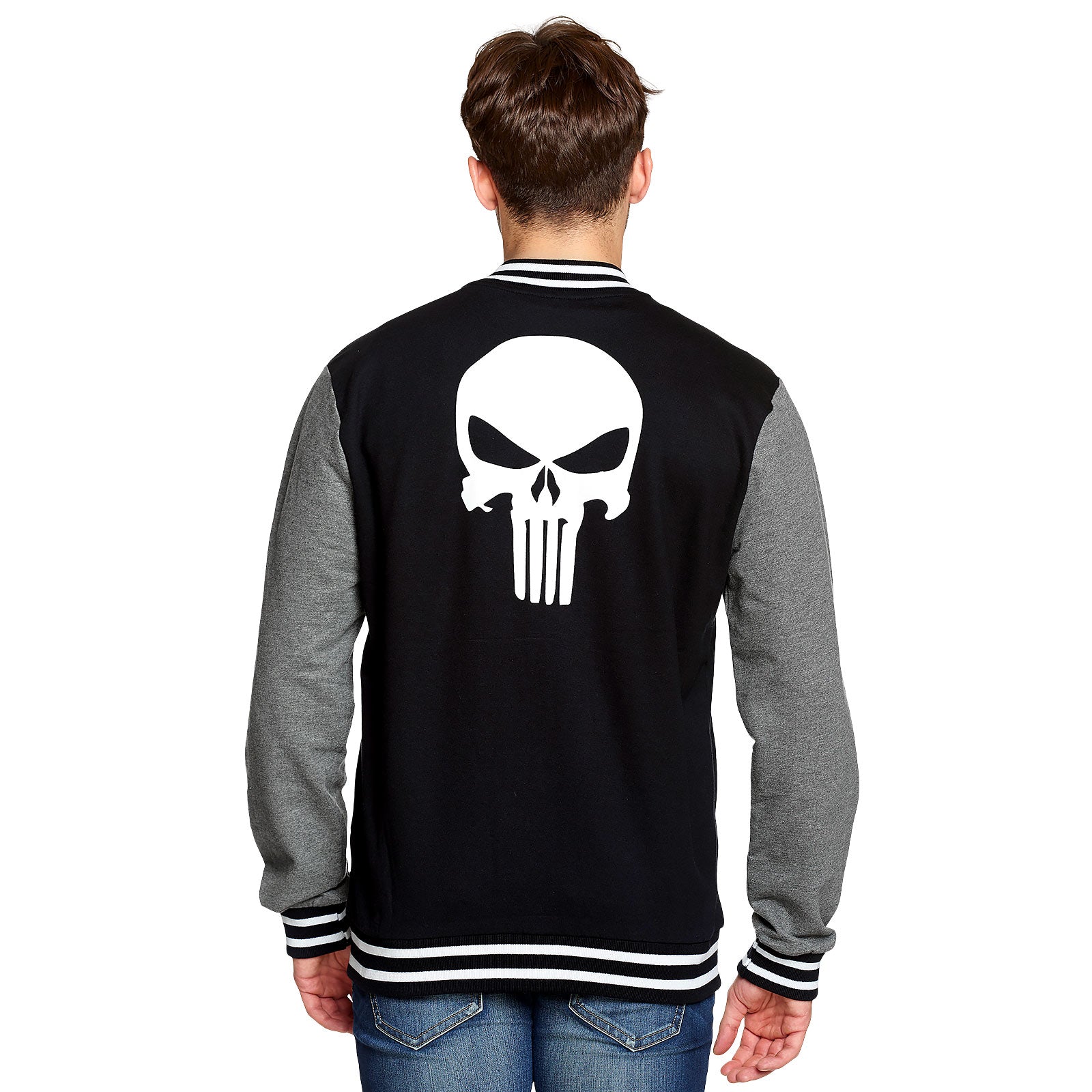 Produktbild Punisher - Skull Collegejacka svart-grå