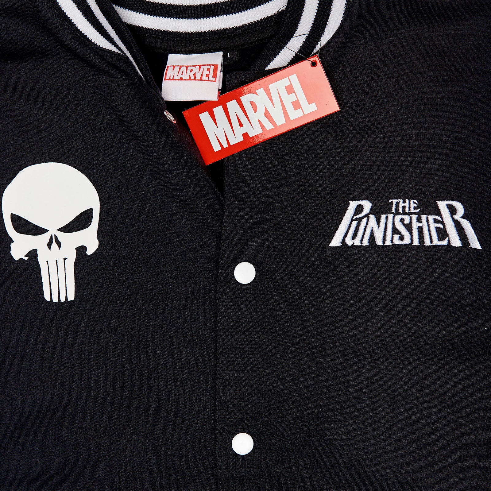 Produktbild Punisher - Skull Collegejacka svart-grå