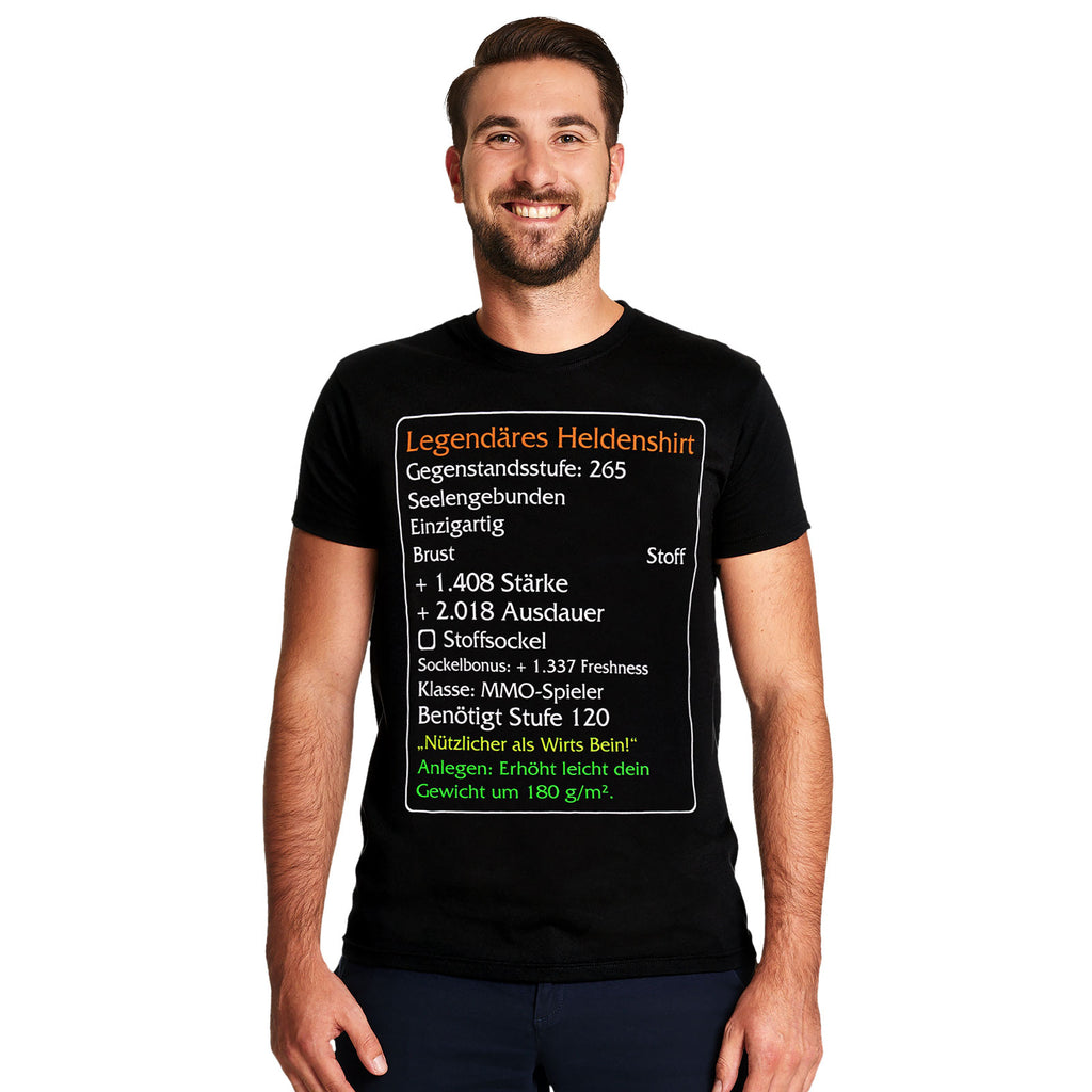 Produktbild Legendär Hjälte Nivå 120 T-shirt svart