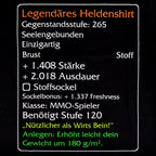Produktbild Legendär Hjälte Nivå 120 T-shirt svart