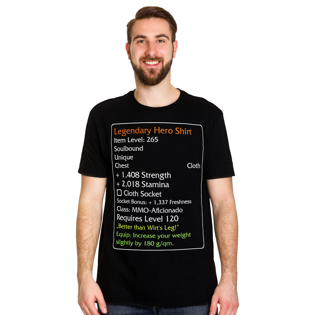 Produktbild Level-120-Item Legendary Hero T-shirt svart