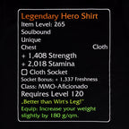 Produktbild Level-120-Item Legendary Hero T-shirt svart
