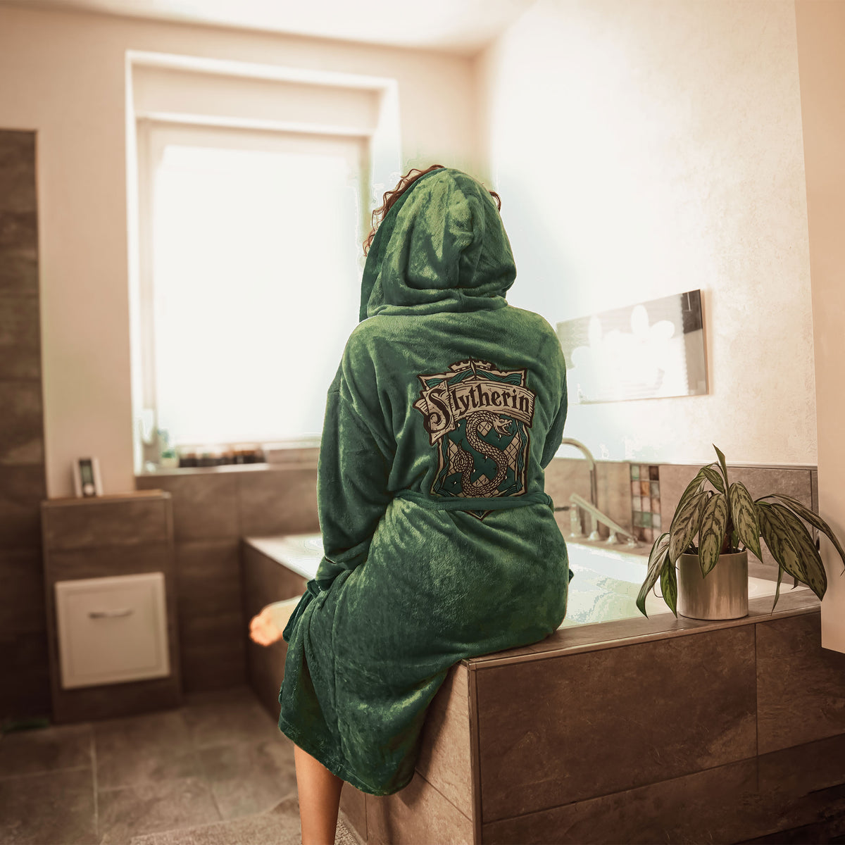 Produktbild Harry Potter - Slytherin Emblem Morgonrock grön