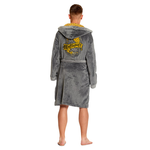Produktbild Harry Potter - Hufflepuff vapensköld morgonrock grå