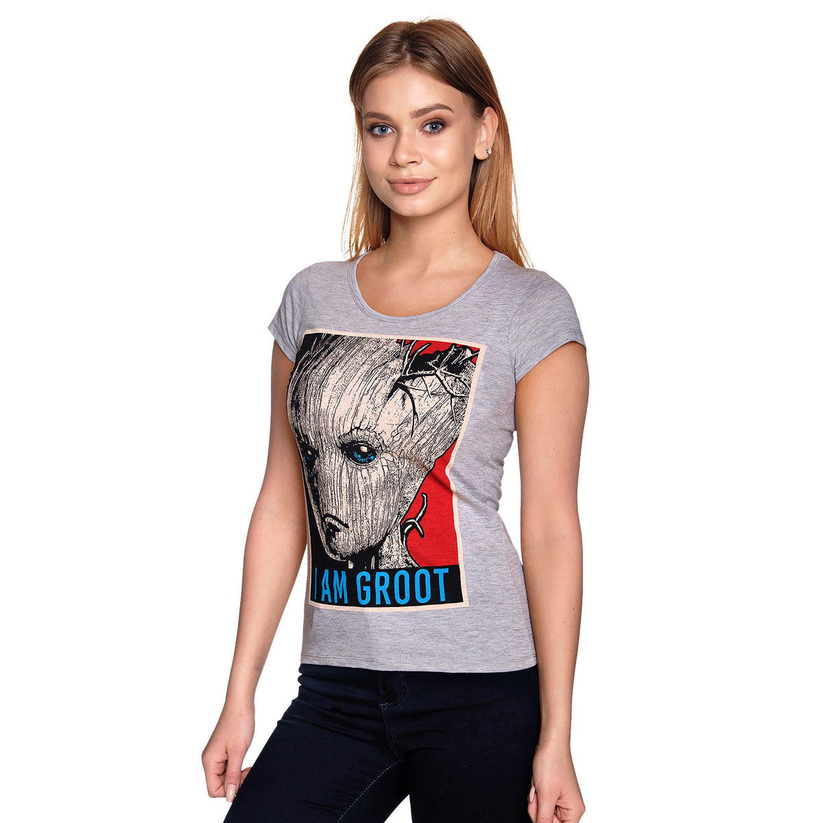 Produktbild Guardians of the Galaxy - I Am Groot T-shirt dam grå