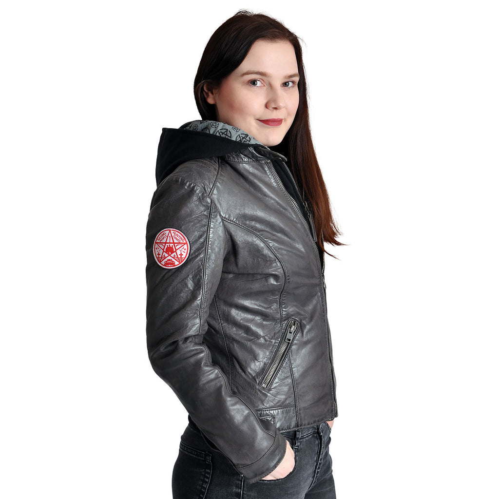 Produktbild Supernatural - Skinnjacka för damer med Anti Possession-symbol
