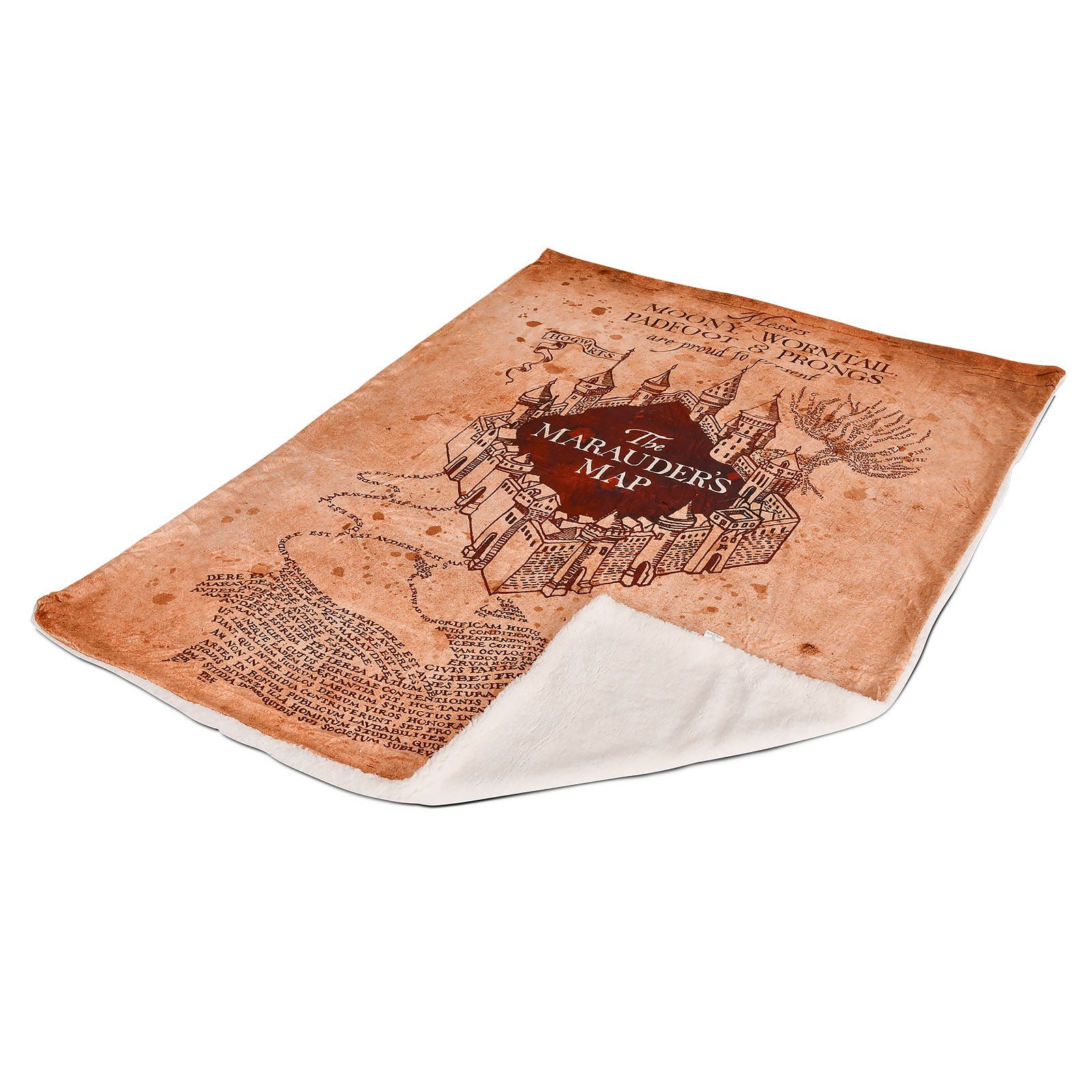 Produktbild Harry Potter - Mysfilt med Marauders Map-motiv och teddyfoder