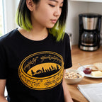 Produktbild Sagan om Ringen - Svart T-shirt med Ringens brödraskap