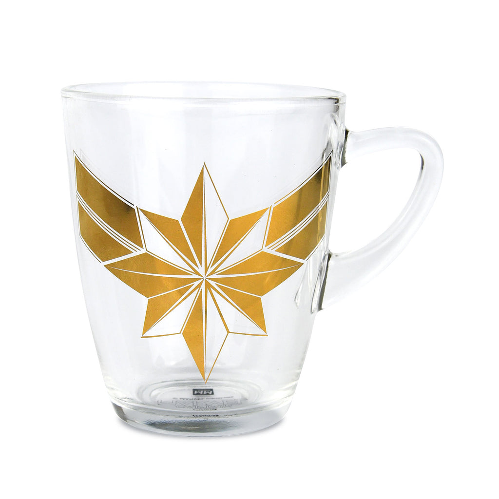 Produktbild Captain Marvel - Glasmugg med logotyp
