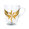 Produktbild Captain Marvel - Glasmugg med logotyp