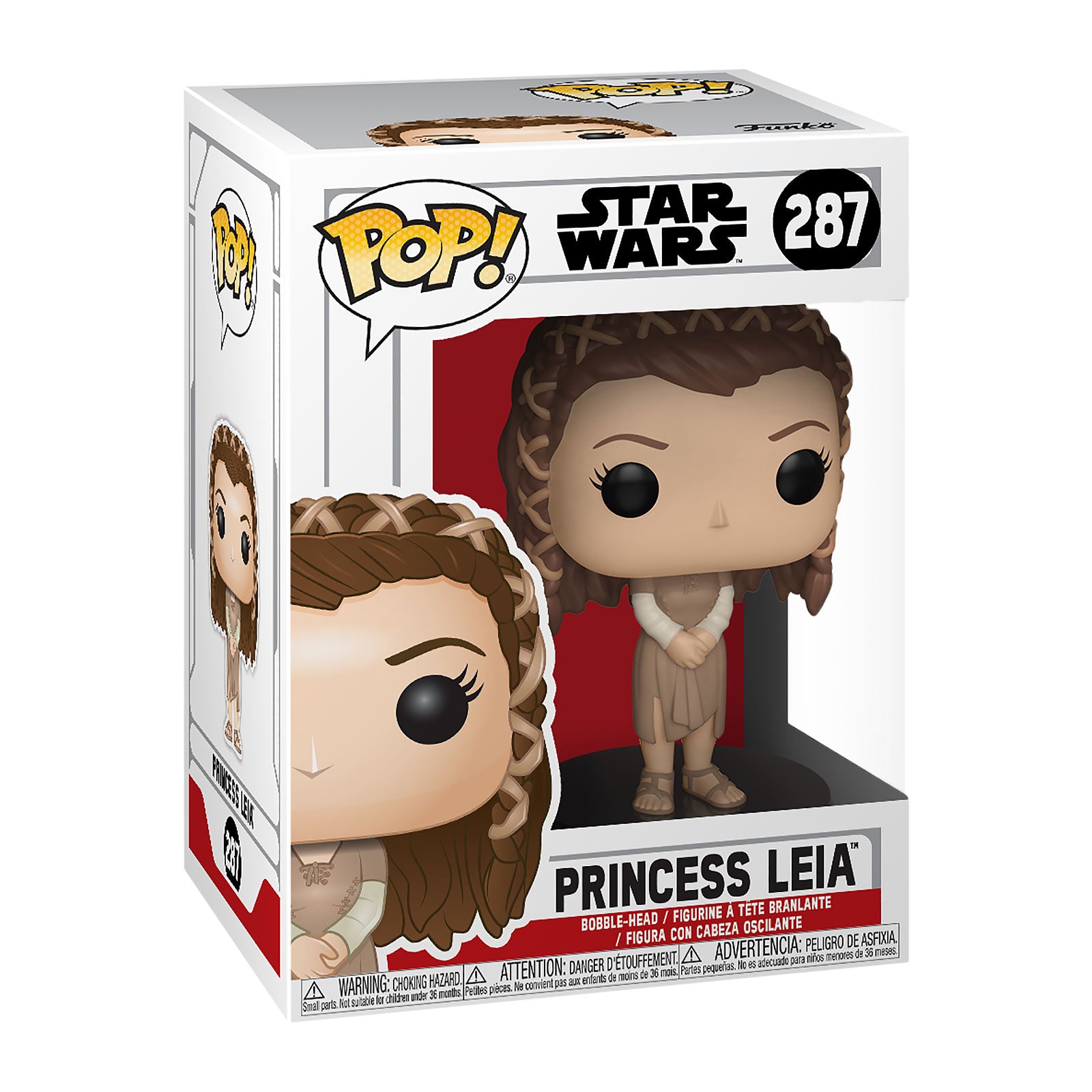 Produktbild Star Wars - Prinsessan Leia Funko Pop figur med vickande huvud