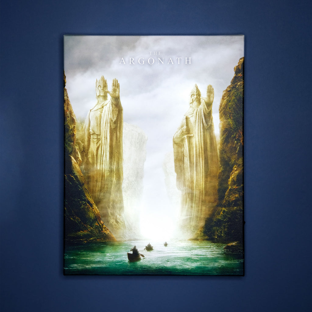 Produktbild Sagan om Ringen - Argonath väggbild med ljus