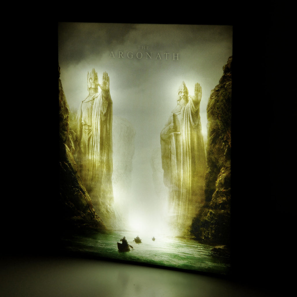 Produktbild Sagan om Ringen - Argonath väggbild med ljus