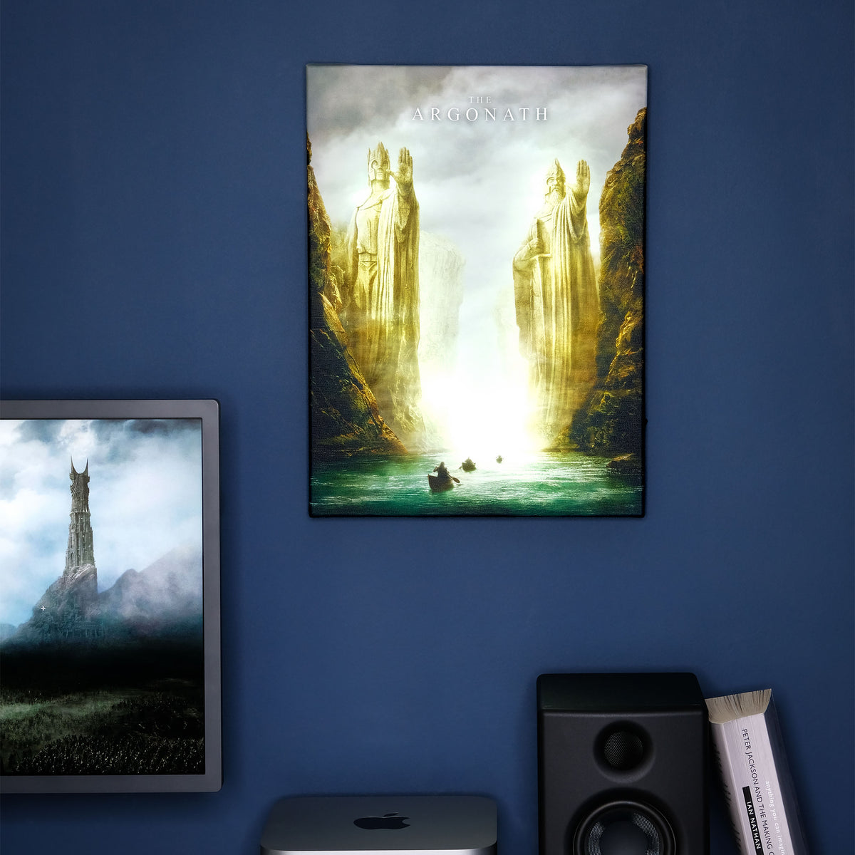 Produktbild Sagan om Ringen - Argonath väggbild med ljus