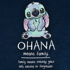 Produktbild Lilo & Stitch - Ohana Means Family Hoodie dam blå