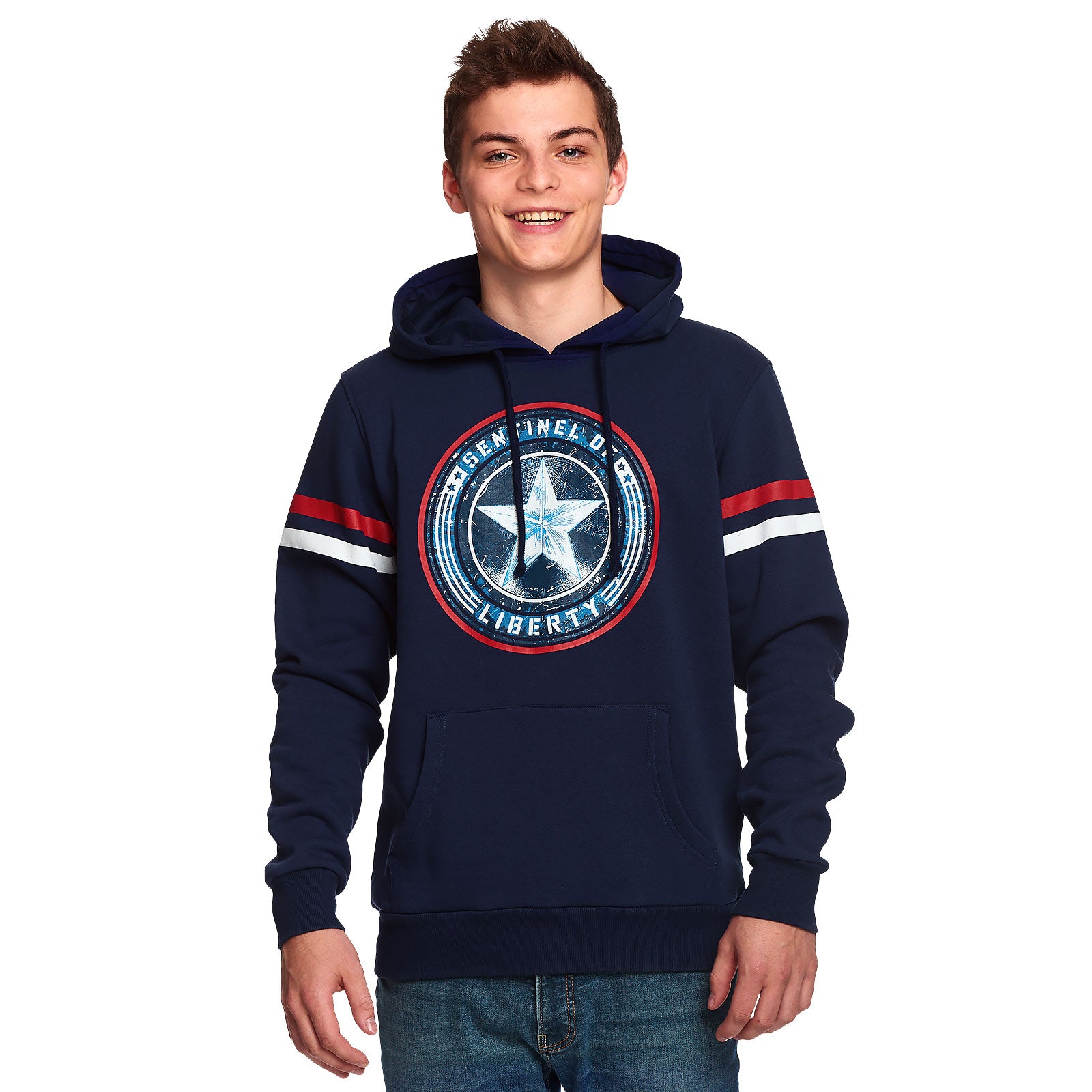 Produktbild Captain America - Sentinel of Liberty Hoodie blå