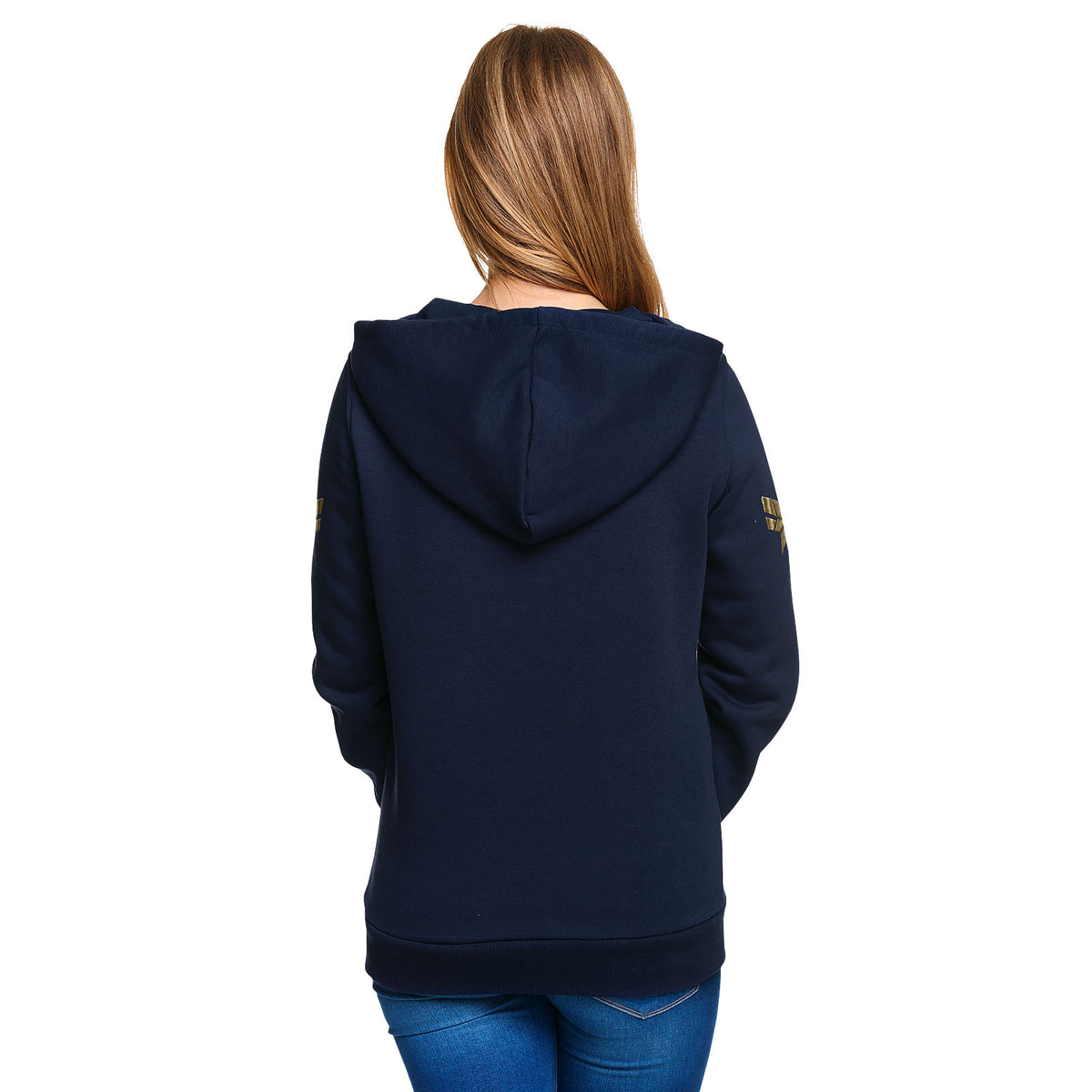 Produktbild Captain Marvel - Star Logo Hoodie dam blå