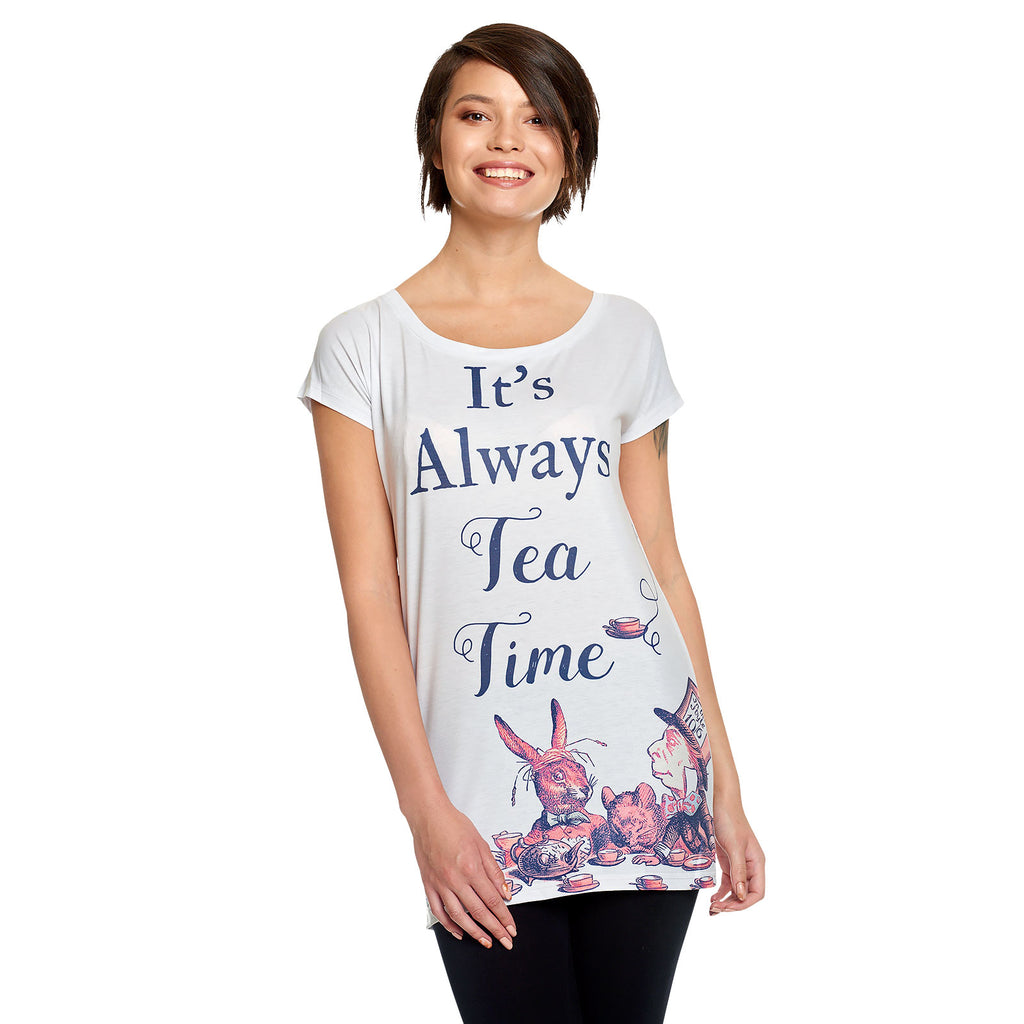 Produktbild Tea Time dam T-shirt för Alice i Underlandet-fans