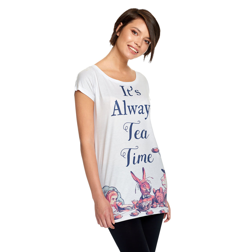Produktbild Tea Time dam T-shirt för Alice i Underlandet-fans
