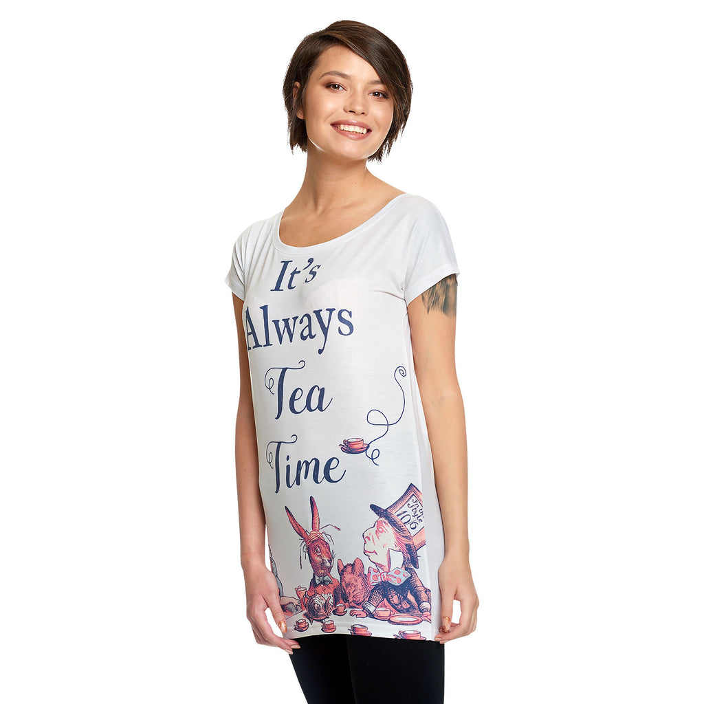 Produktbild Tea Time dam T-shirt för Alice i Underlandet-fans