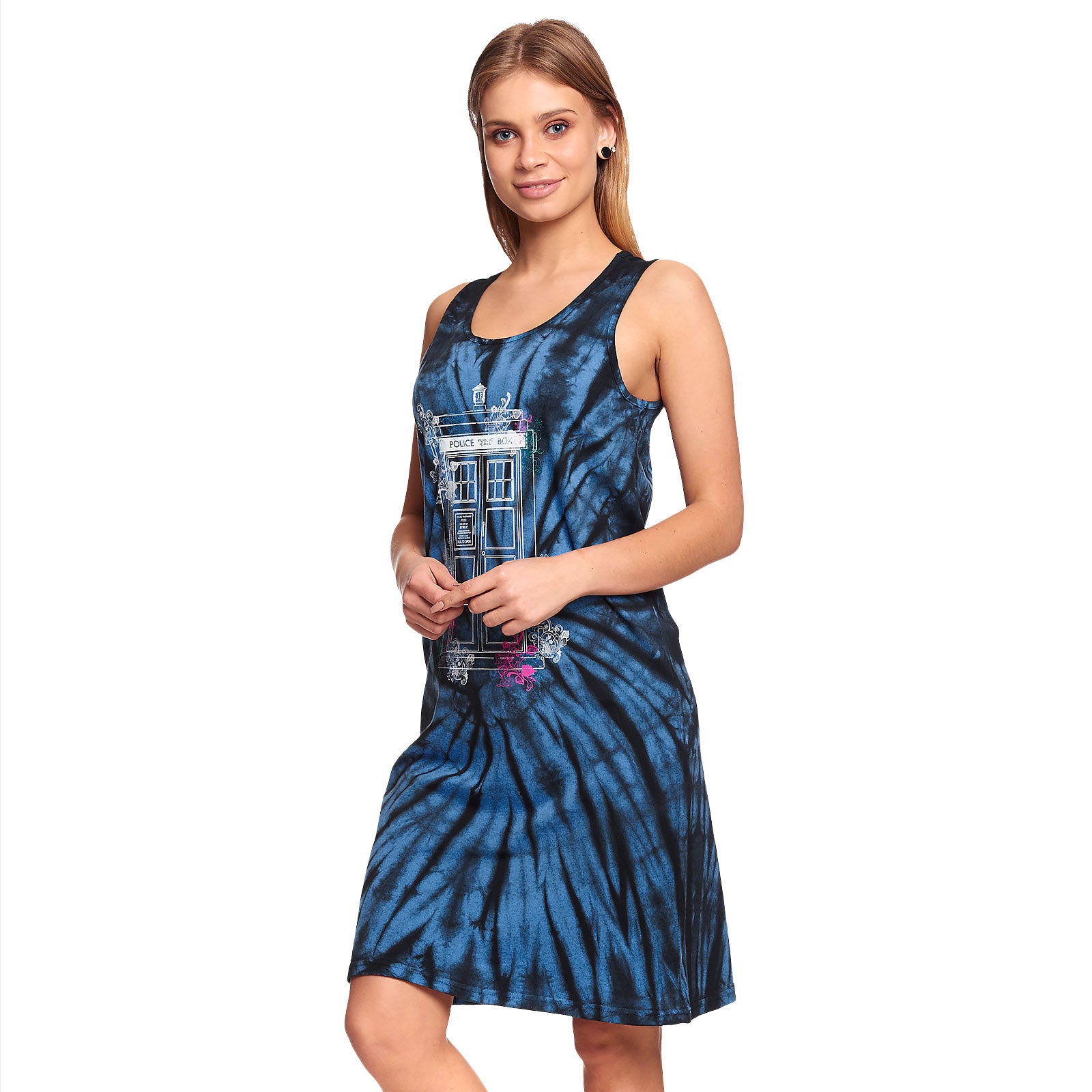 Produktbild Doctor Who - Floral Tardis Batik Miniklänning
