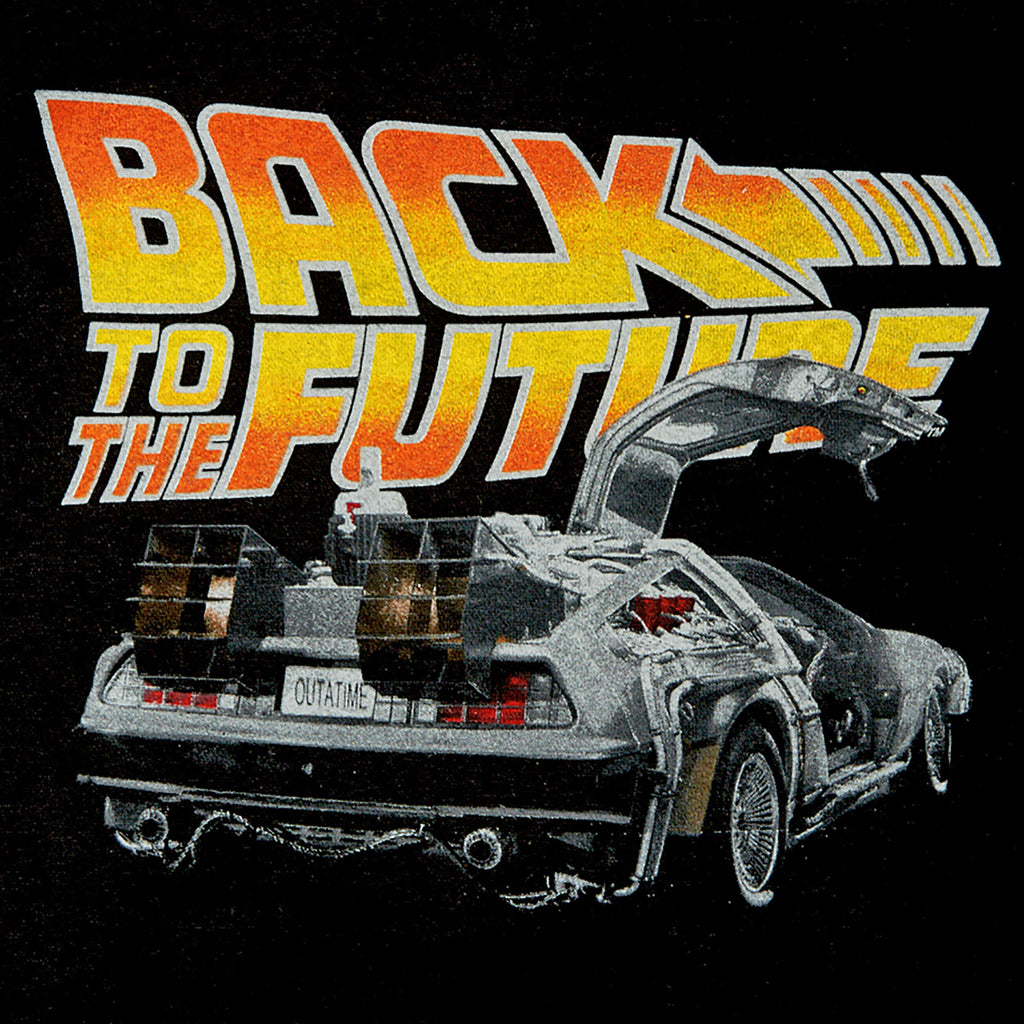 Produktbild Tillbaka till framtiden - svart DeLorean hoodie