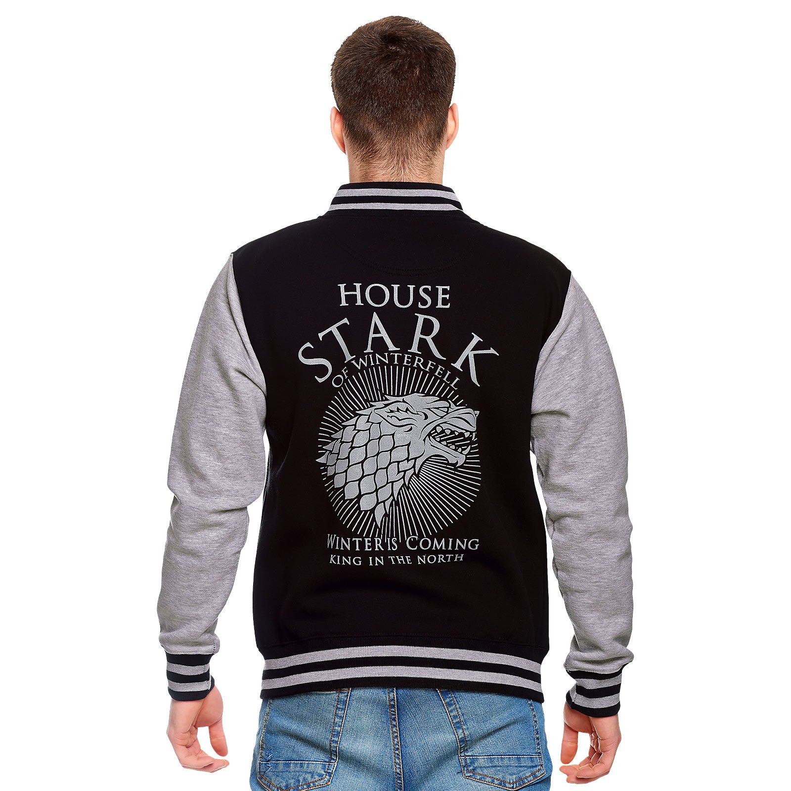 Produktbild Game of Thrones - House Stark Collegejacka svart-grå